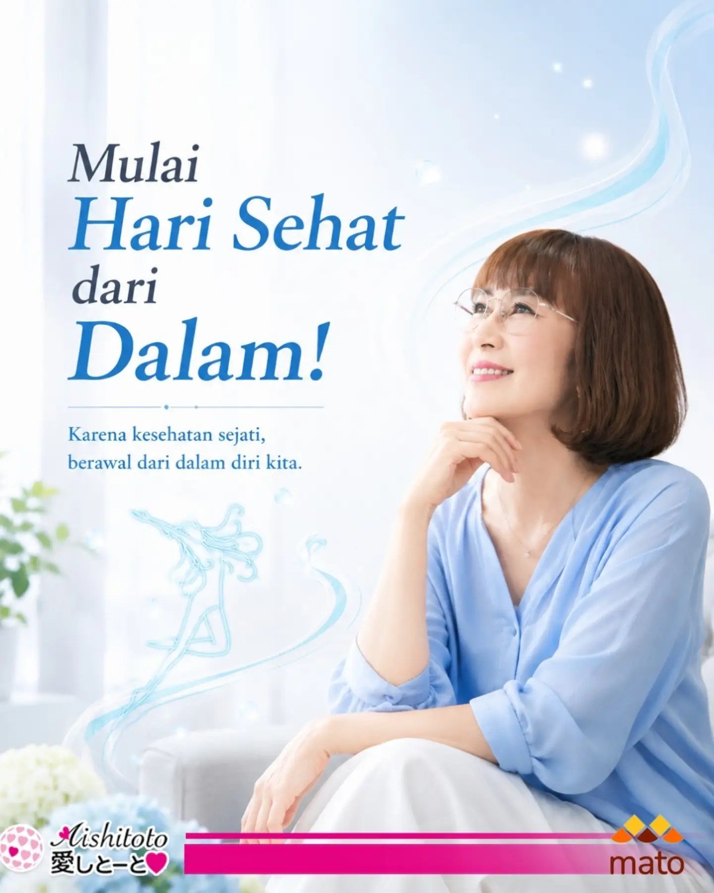 Mulai Hari Sehat dari Dalam, postingan Instagram Aishitoto Indonesia